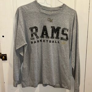 Nike Grey Rams basketball long sleeve tshirt